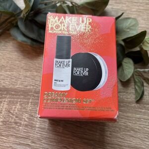 MAKE UP FOR EVER DREAMY COMPLEXION SET Loose Powder Hydrating Setting Mist Mini